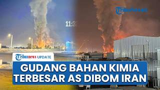 Iran Gempur Gudang Bahan Kimia Terbesar di Dunia Milik AS, Ledakan Dahsyat Guncang Halliburton