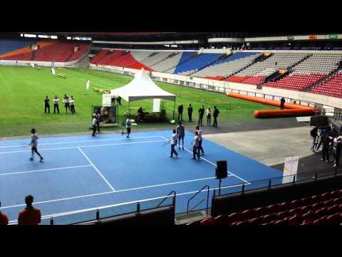 Johan Cruijff Arena – 500 schoolkinderen Amsterdam tennisclinic