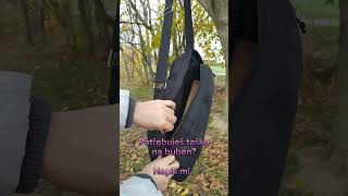 Taška na šamanský buben černá - kruhová