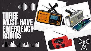 TOP 3 BEST EMERGENCY RADIOS: Hand Crank, Solar & Power Bank Survival Gear!