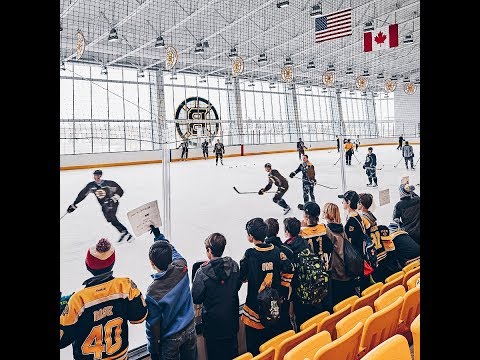 Boston Bruins morning skate with Patrice Bergeron - Warrior Ice Arena - April 21, 2018