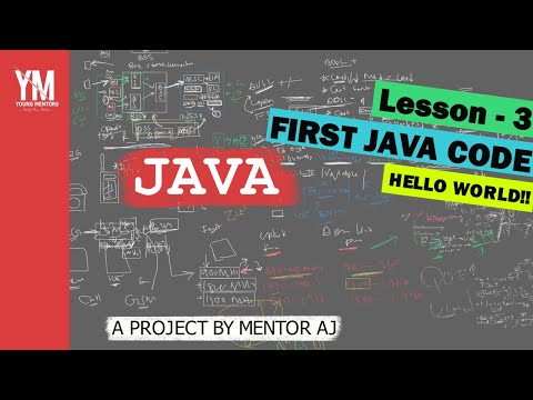 Lesson 3 First Java Program Hello World In Java Java Sinhala