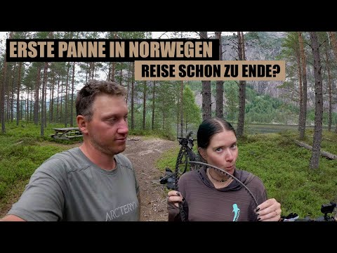 Kein guter Start in Norwegen - Radreise