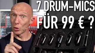 Video thumbnail for Hot oder Schrott? Mikrofon-Set mit 7 Drum-Mics für 99 €  | Abmischen Deutsch | Recording-Blog #69 by Recording-Blog