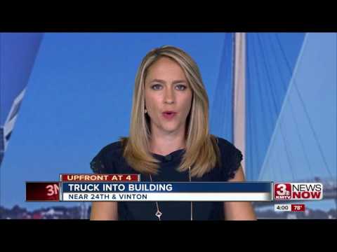 Ford Ranger crashes in South Omaha building