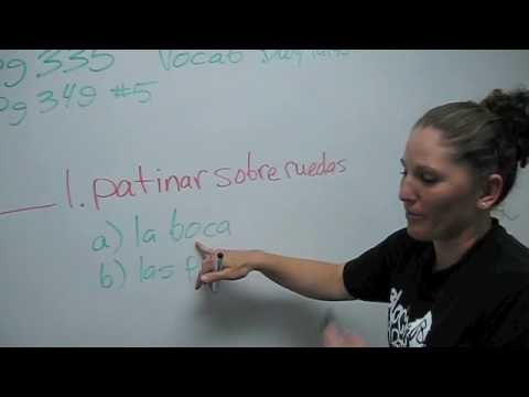 Spanish 2 - Chapter 11 review: vocab for body parts