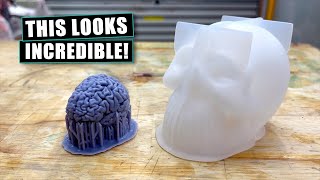 How To Add a Brain To Your Resin Skull - Epoxy Resin Art