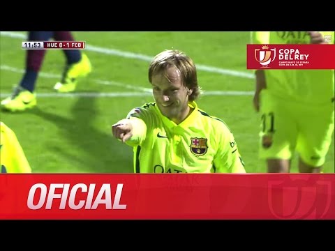 Golazo de falta de Rakitic (0-1) en el SD Huesca - FC Barcelona - HD Copa del Rey