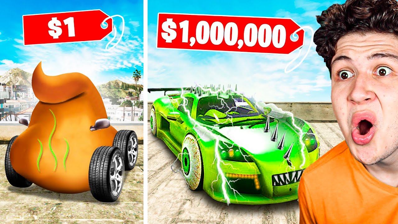 COCHE de $1 vs COCHE de $1,000,000 en GTA 5! 💵🚘
