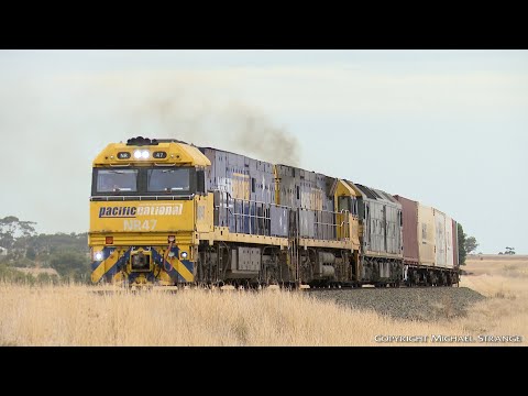 6MP4 TOLL / Pacific National Container Train  - PoathTV Australian Railways