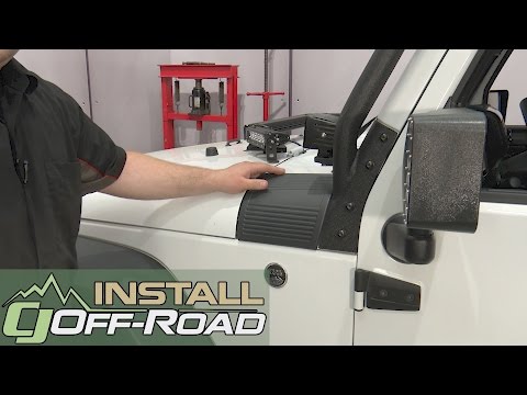 Jeep Wrangler Rugged Ridge Cowl Body Armor Black 2007-2018 Installation