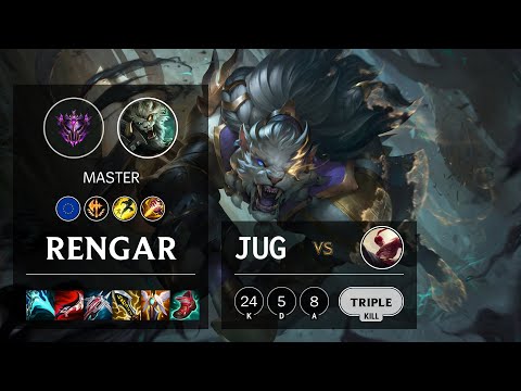 Rengar Jungle vs Lee Sin - EUW Master Patch 11.16