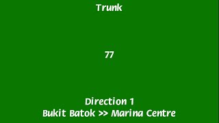[Route Hyperlapses] Tower Transit SG Trunk Bus Service 77 (Direction 1)