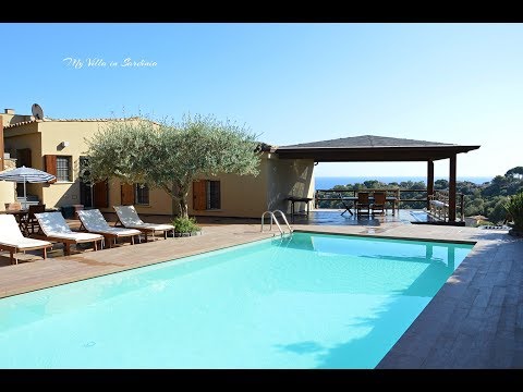 Villa unifamiliare con piscina e spettacolare vista sul mare affitto sud Sardegna