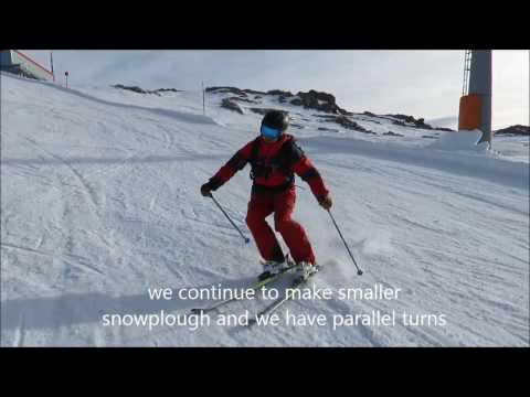 Skiing parallel turn simple exercise 2016