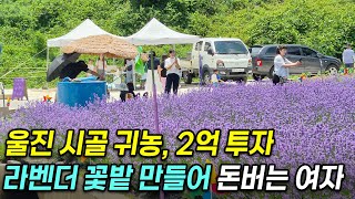"다 반대했어요..!" 시골 오지마을 2억 투자, 꽃밭 만들어 체험관광으로 돈버는 여사장님