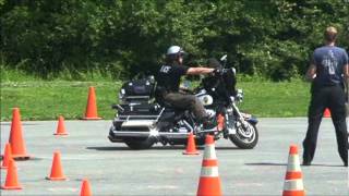 preview picture of video 'Bethlehem Police Highway Patrol Motorcycle Training'