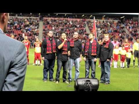 O Canada - Canadian National Anthem at MLS game (A Cappella)