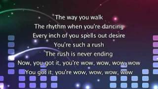 Kylie Minogue - Wow, Lyrics In Video