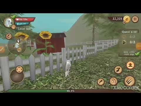 dog simulator game play and kill the angry cow 😈
