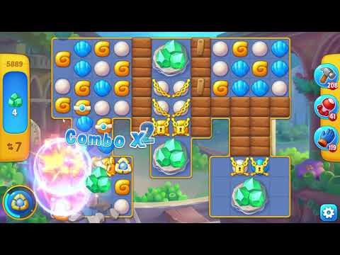 Fishdom 5889 Level - 18 moves - NO BooSTERS