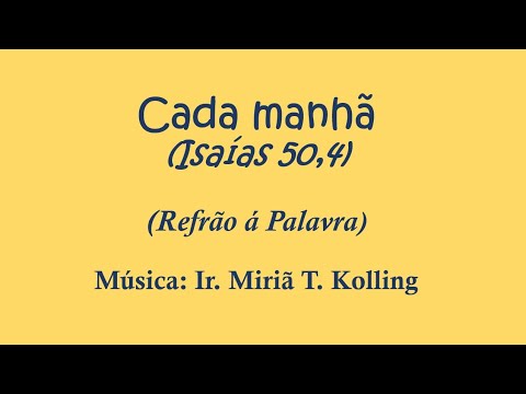 Cada Manhã (cd Deus É Bom) - Irmã Míria T…