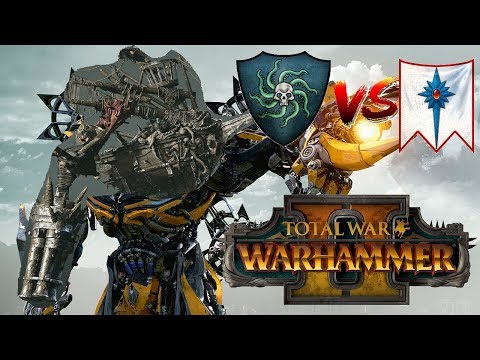 DREADED DOUBLE COLLOSUS | Vampire Coast vs High Elves - Total War Warhammer 2