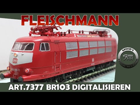 Kult-Lok Digitalisieren BR103 mit Maschinenraum Beleuchtung -  Testfahrt | 🚂 Spur-n Digital