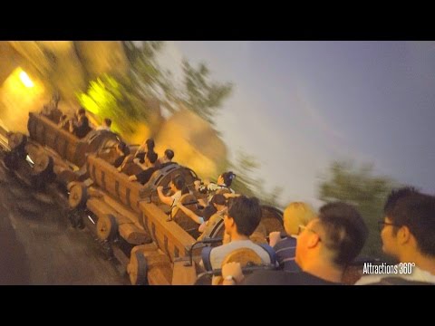 [4K POV] Shanghai Disneyland Seven Dwarfs Mine Train Coaster Ride at Night