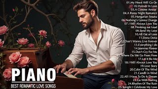 3 Hours of Beautiful Piano Love Songs - Best Relaxing Instrumental Music for Stress Relief, Studying