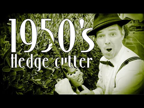 Vintage 1950s Electric Hedge Cutter Unboxing and Heart-Pounding Field Test! ⚡😬
