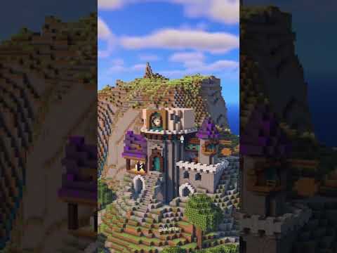 Minecraft | Witch Tower Design | aLitTle | #shorts #gaming #minecraft #trending