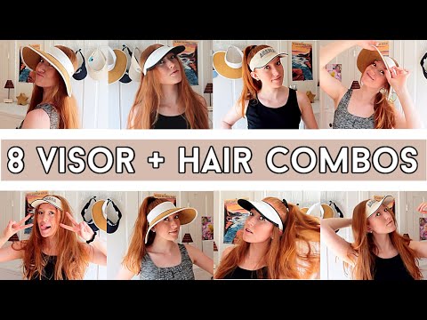 Fake Hair Golf Visor