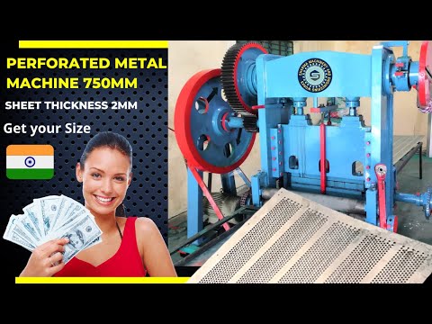 Semi Automatic Perforated Sheet Making Machine
