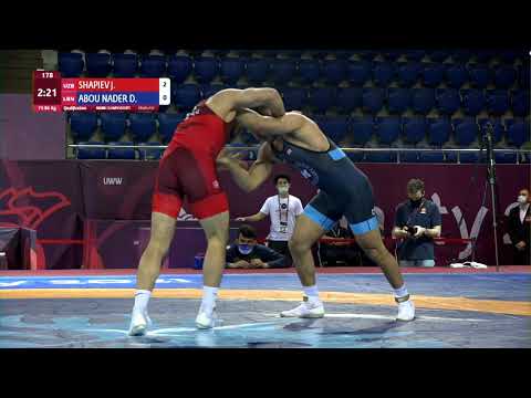 Qual. FS - 86 kg: J. SHAPIEV (UZB) v. D. ABOU NADER (LBN)