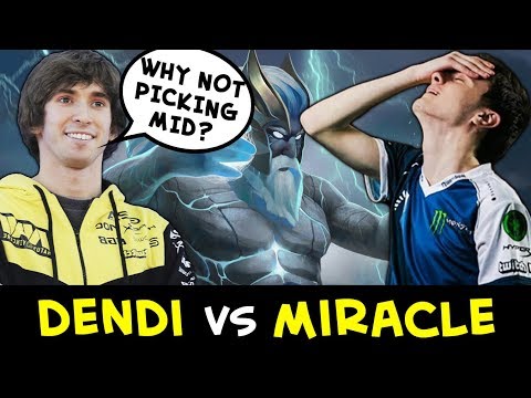 Dendi vs Miracle — FIRST time in 2018 in pub
