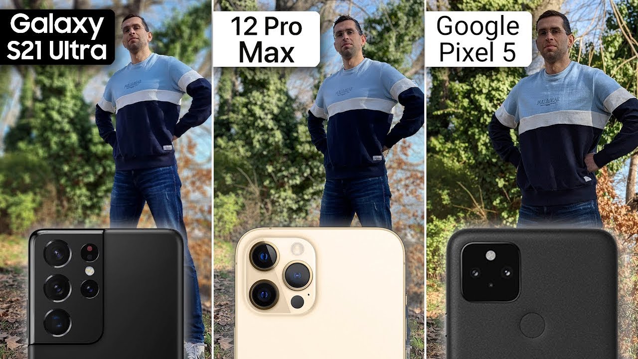 Galaxy S21 Ultra vs iPhone 12 Pro Max vs Pixel 5: Camera Comparison!
