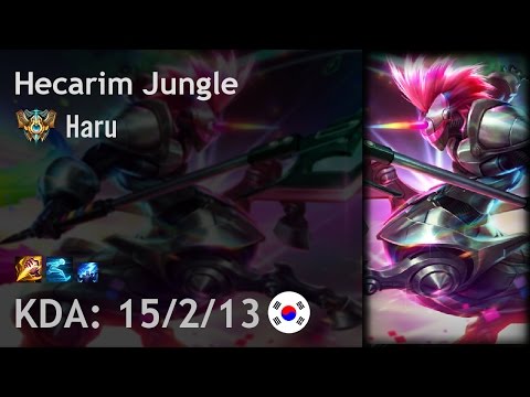 Hecarim Jungle vs Nidalee - Haru - KR Challenger Patch 7.8