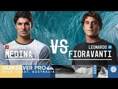 Gabriel Medina vs. Leonardo Fioravanti - Round Two, Heat 2 - Quiksilver Pro Gold Coast 2018