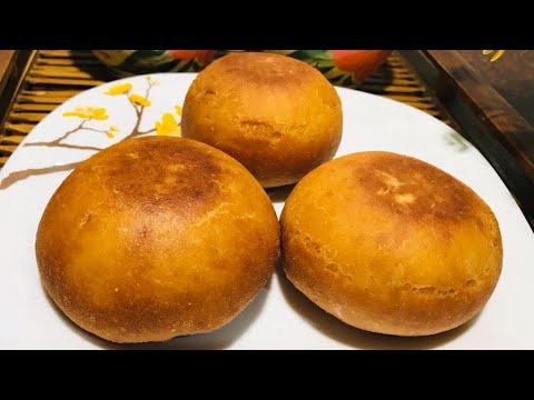 Bun Recipe Without Oven | Egg Stuffed Bun | Fried Egg Bun | Wheat Bun | Homemade Bun |