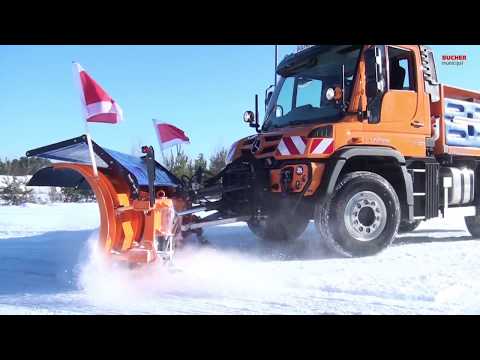 Bucher Municipal - Winterdienst Geräte im Einsatz