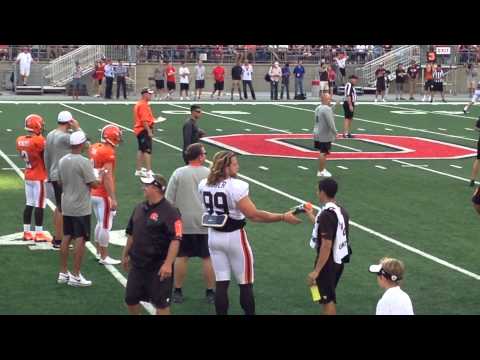 CLEVELAND BROWNS SCRIMMAGE AT THE HORSESHOE, OHIO STADIUM OSU - SPEARS & PRETTY BOY KRUGER