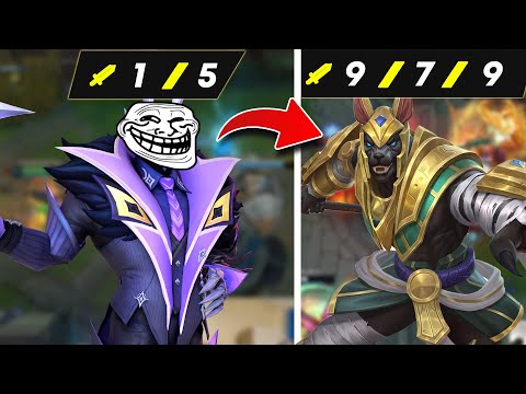 How to carry after Trolling Early Game as Nasus Season 13 | Carnarius | League of Legends