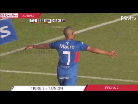 Gol de Carlos Luna (2do) • Tigre 3 - 1 Unión (Sonido ambiente)