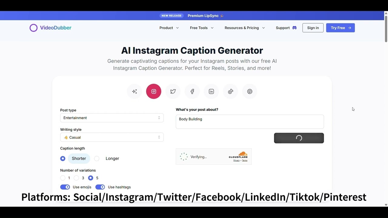 instagram caption generator | AI-Powered Instagram Caption Generator