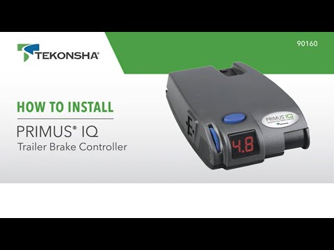 Tekonsha® Primus® IQ - Electric Trailer Brake Controller Installation - 90160 - DIY/ Plug and Play
