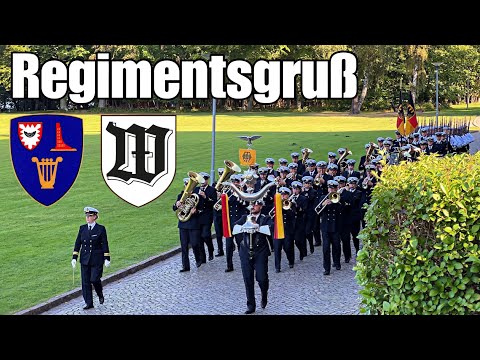 Regimentsgruß (Marsch) Einmarsch Wachbataillon BMVg/Marinemusikkorps Kiel - Marineschule Mürwik