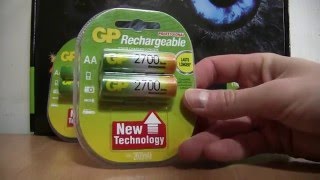 GP Batteries AA 2600mAh NiMh 2шт (GP270AAHC-U2) - відео 1