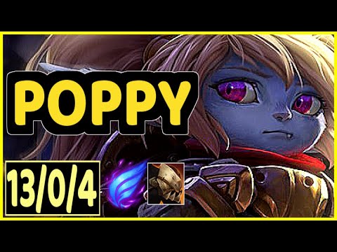 POPPY VS DIANA - 13/0/4 KDA JUNGLE GAMEPLAY EMERALD III