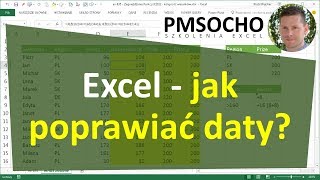 Excel - Jak poprawić, naprawić daty [odc.798]